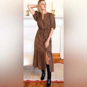 Emerson Fry Lucy Vintage Leopard Organic Dress